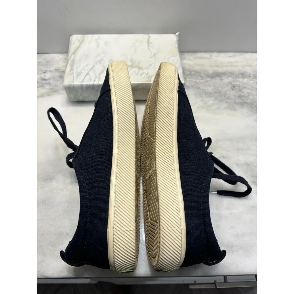 Cariuma Rio Brazil Low Navy Canvas Sneakers Shoe Mens 12 Women’s 13.5 Blue